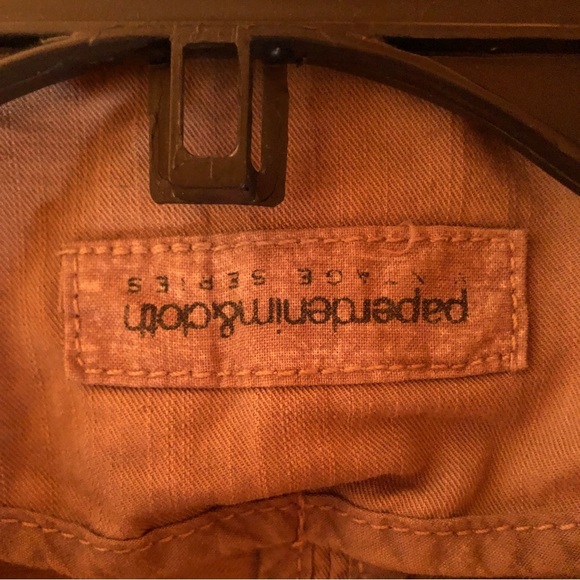 Vintage Paper Denim Cloth army green crop jacket size 1 or S - Picture 8 of 12